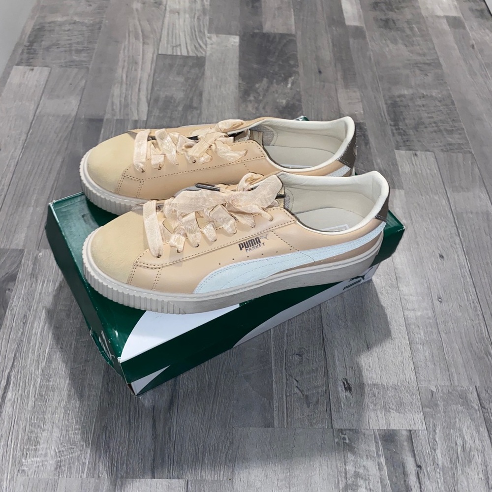 Puma platforms Vachetta-Birch Ribbon laces